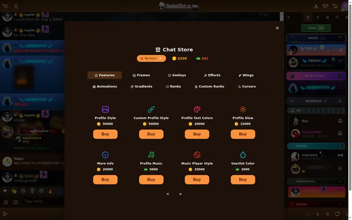 Chat store